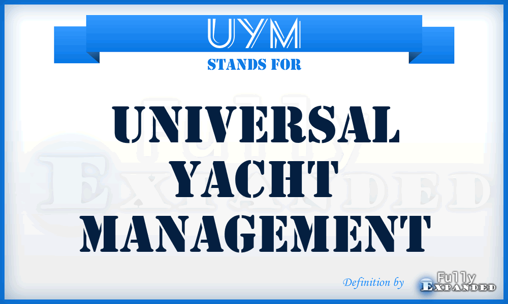 UYM - Universal Yacht Management