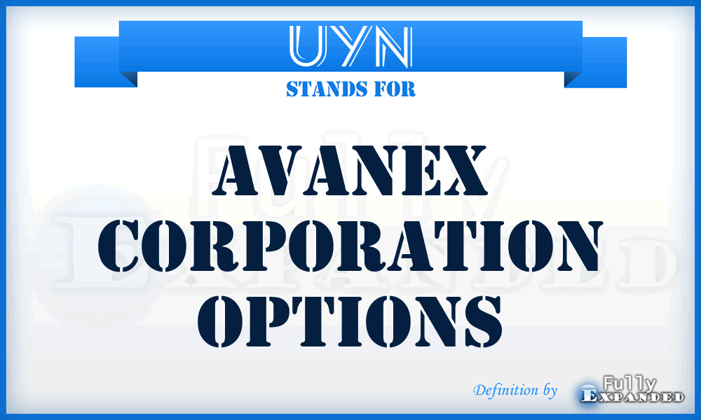 UYN - Avanex Corporation options