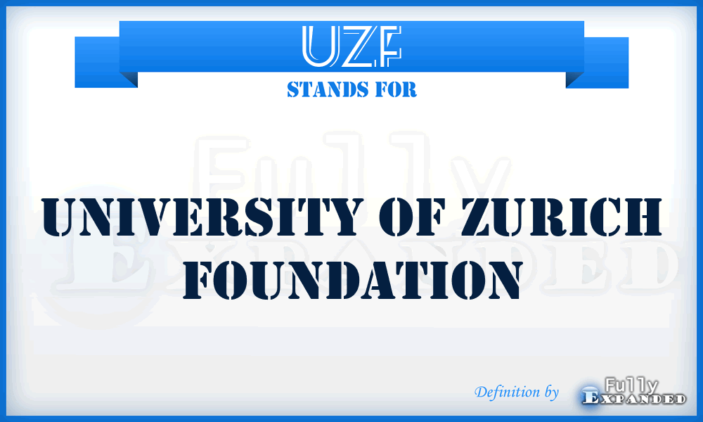 UZF - University of Zurich Foundation