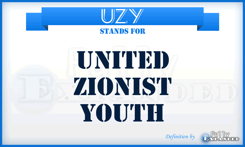 UZY - United Zionist Youth
