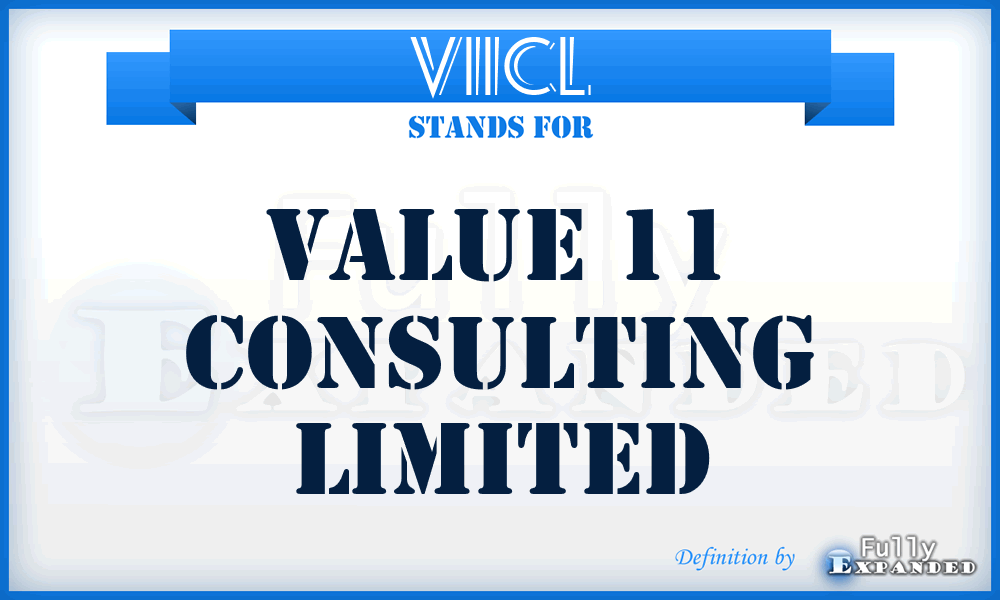 V11CL - Value 11 Consulting Limited