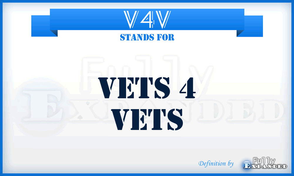 V4V - Vets 4 Vets