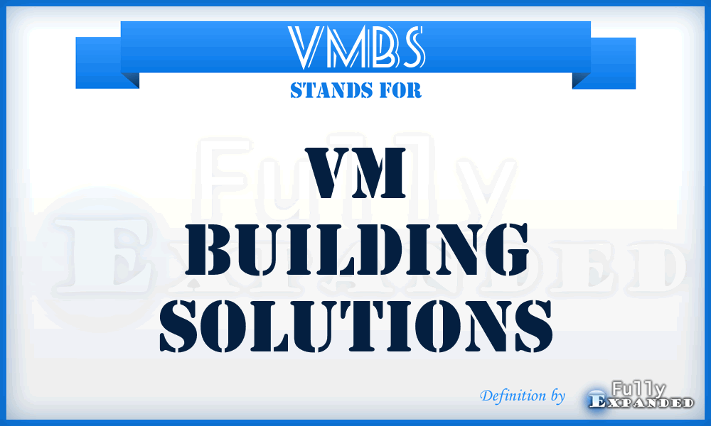 VMBS - VM Building Solutions