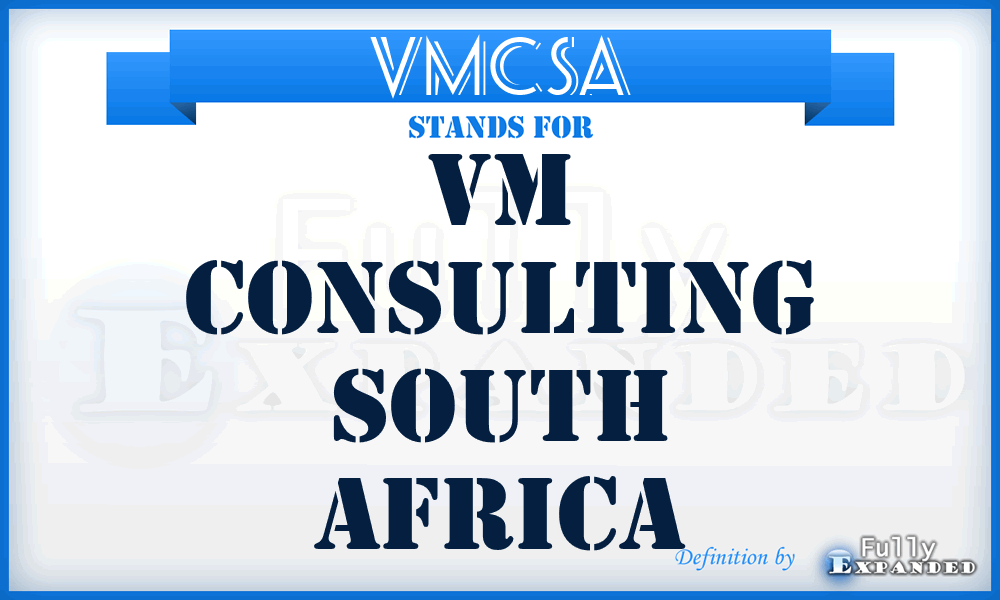 VMCSA - VM Consulting South Africa