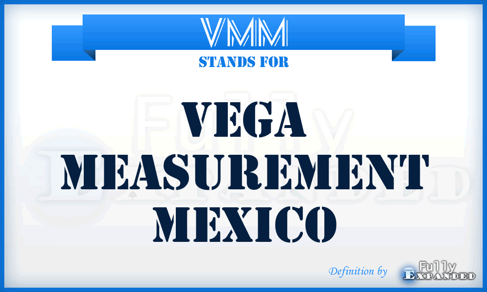 VMM - Vega Measurement Mexico