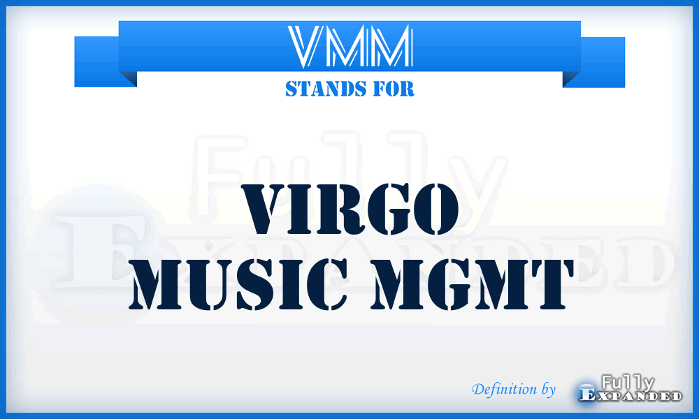 VMM - Virgo Music Mgmt