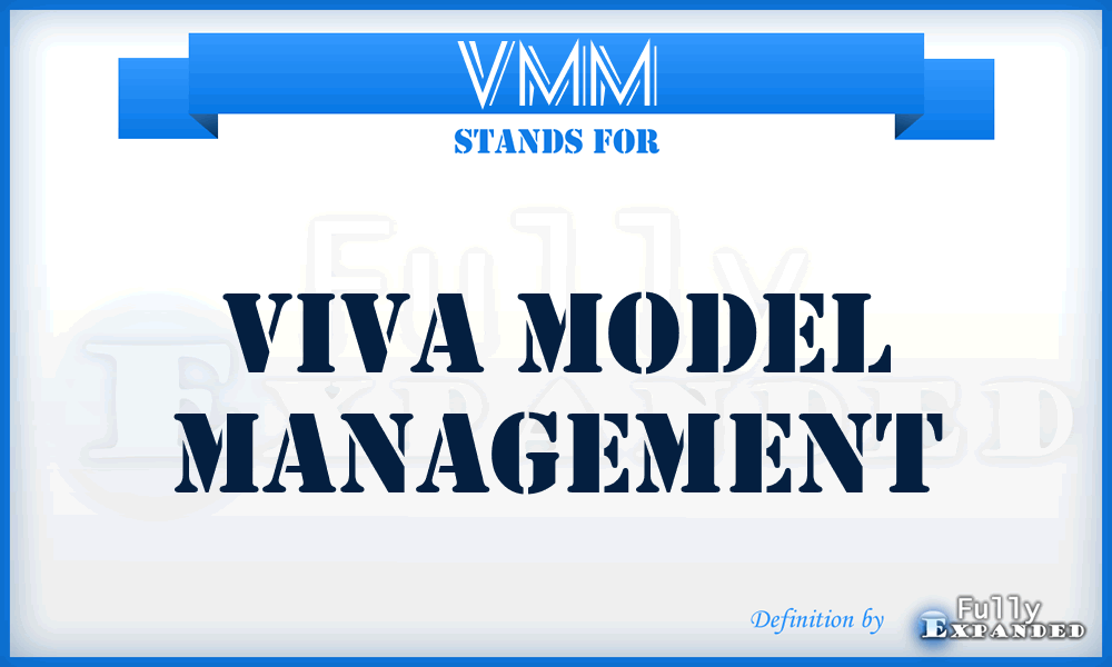 VMM - Viva Model Management