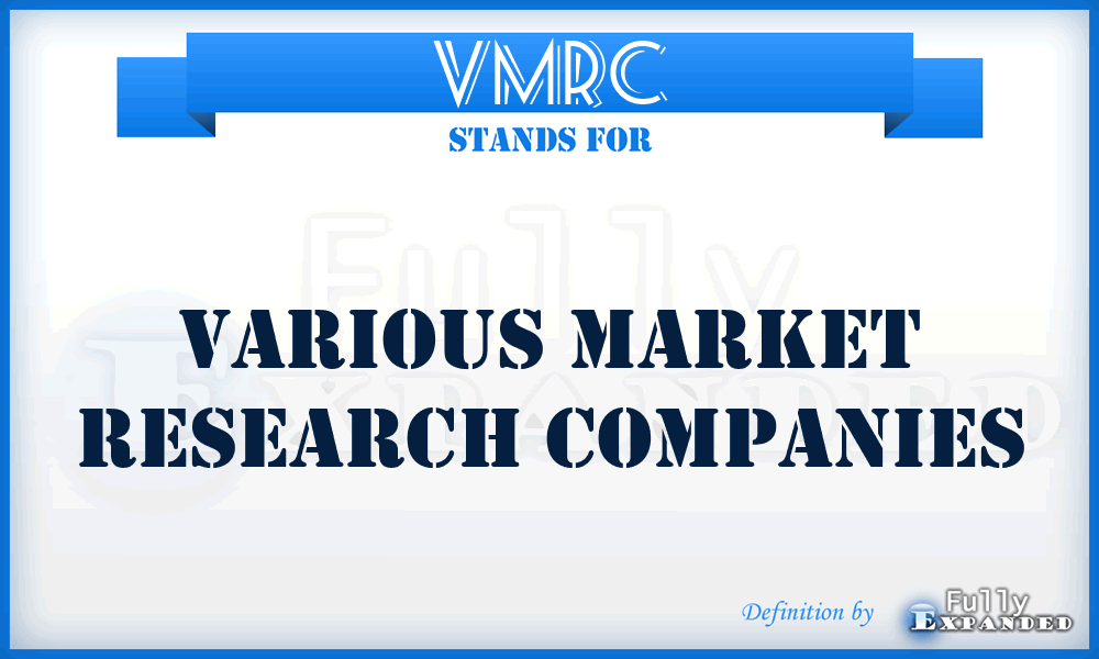 VMRC - Various Market Research Companies