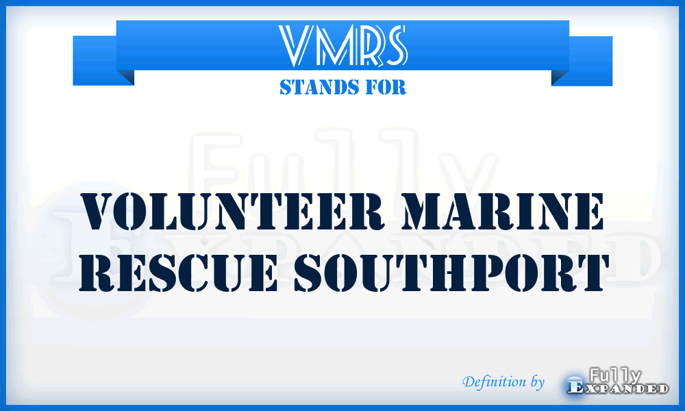VMRS - Volunteer Marine Rescue Southport
