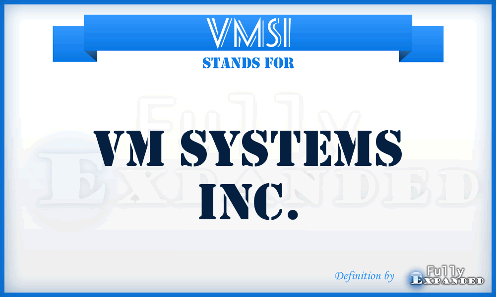 VMSI - VM Systems Inc.