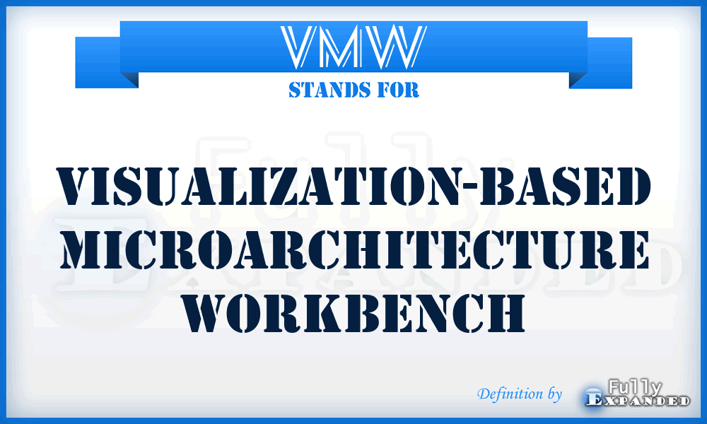 VMW - Visualization-based Microarchitecture Workbench