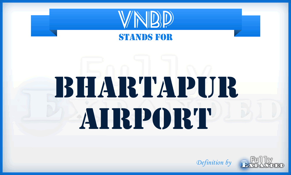 VNBP - Bhartapur airport