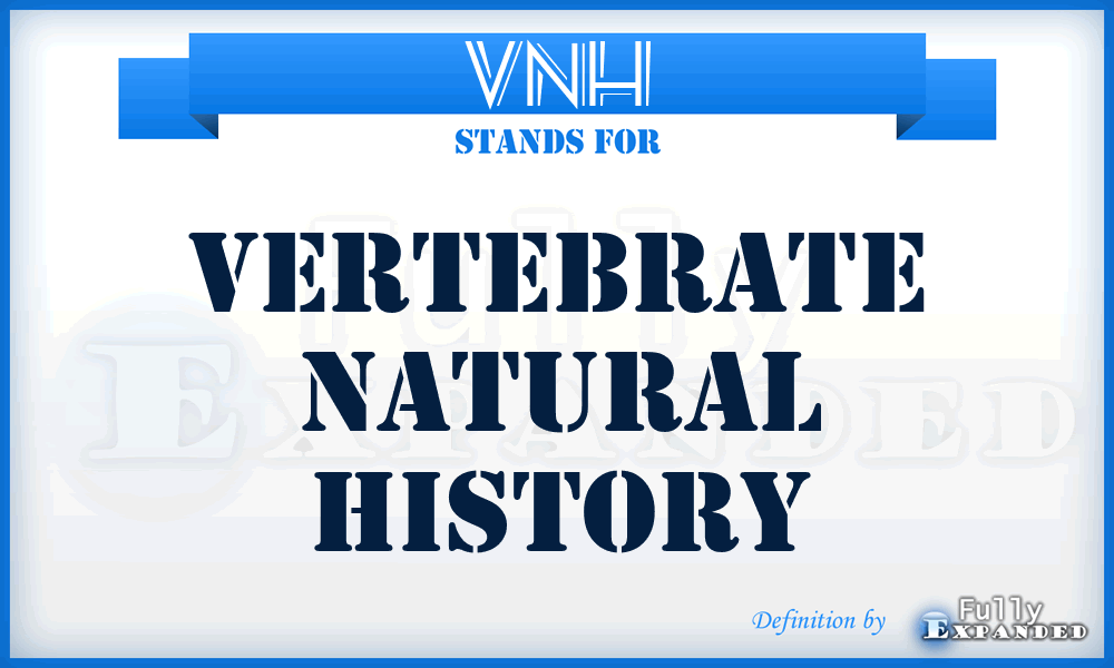 VNH - Vertebrate Natural History