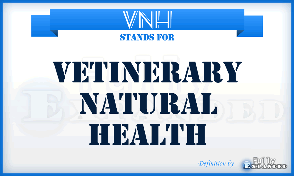 VNH - Vetinerary Natural Health