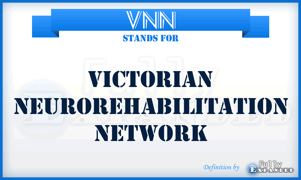 VNN - Victorian Neurorehabilitation Network