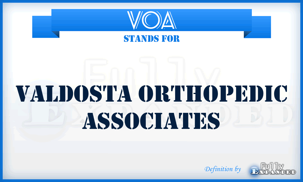 VOA - Valdosta Orthopedic Associates