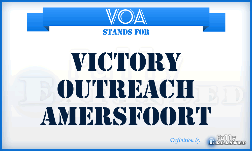 VOA - Victory Outreach Amersfoort