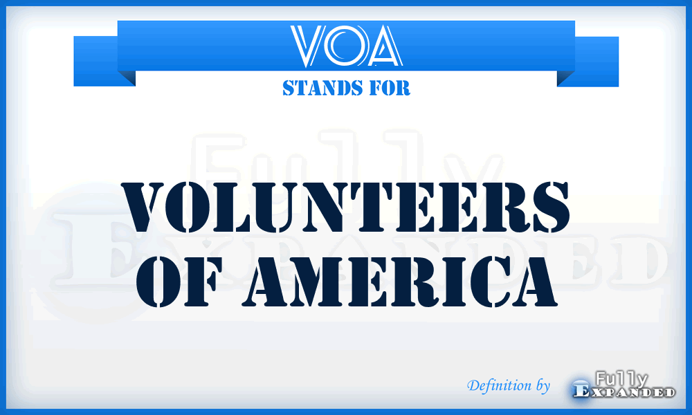 VOA - Volunteers Of America