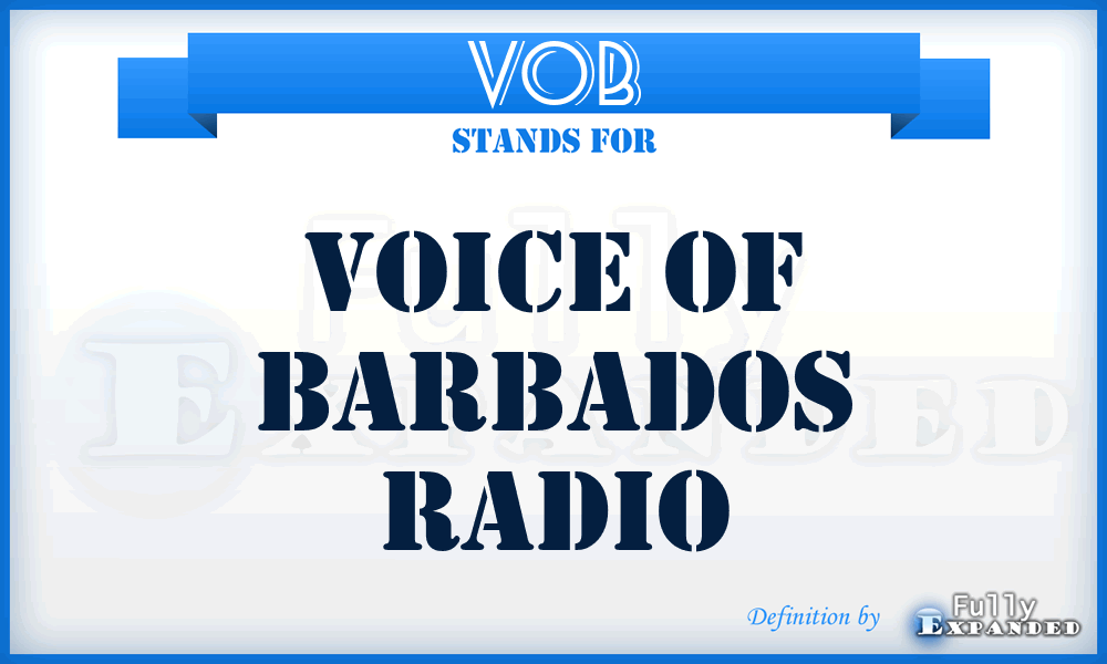 VOB - Voice of Barbados Radio