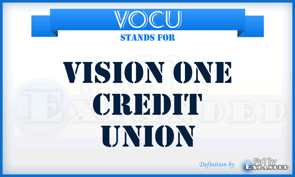 VOCU - Vision One Credit Union