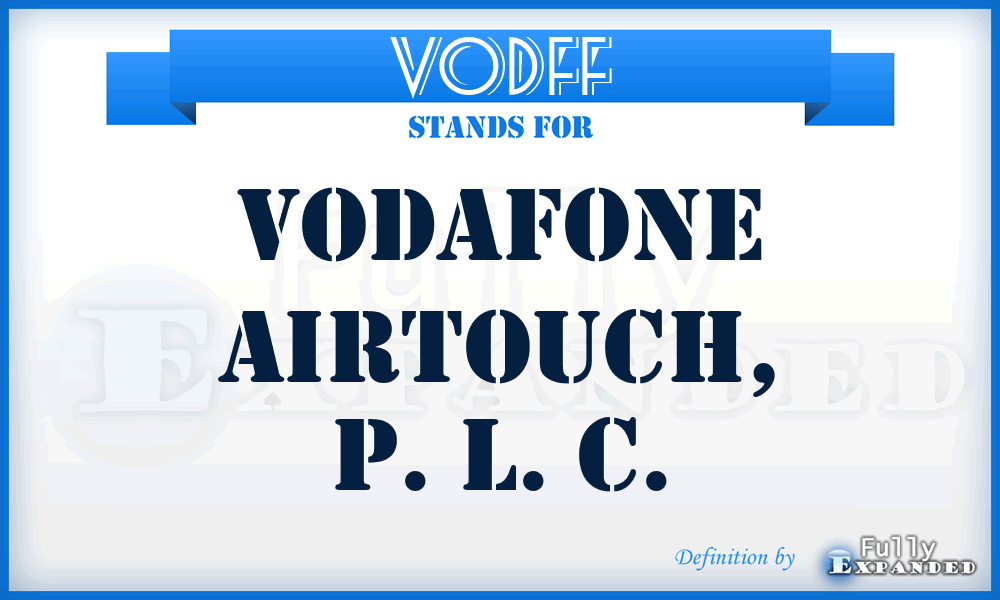 VODFF - Vodafone Airtouch, P. L. C.