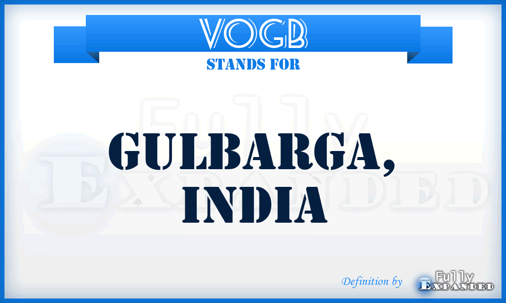 VOGB - Gulbarga, India