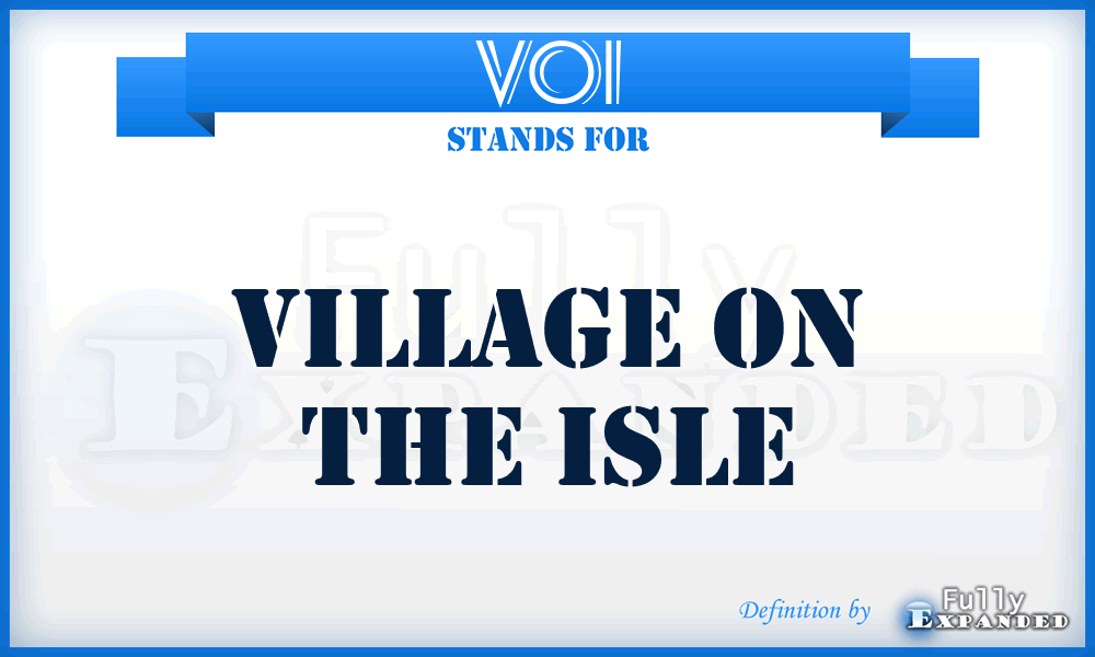 VOI - Village On the Isle