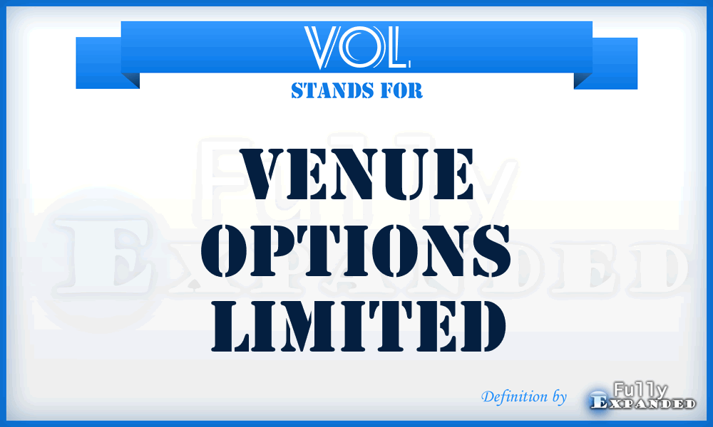 VOL - Venue Options Limited