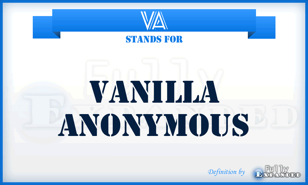 VA - Vanilla Anonymous