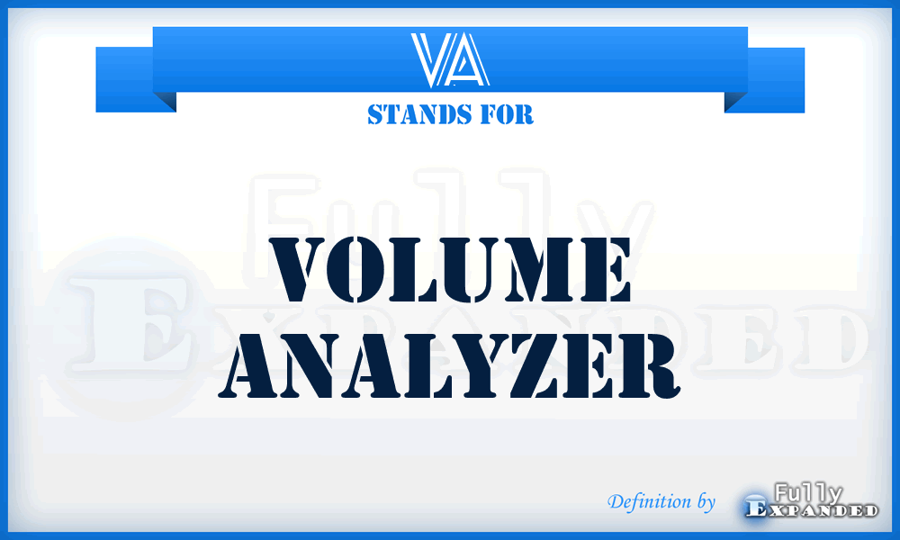 VA - Volume Analyzer