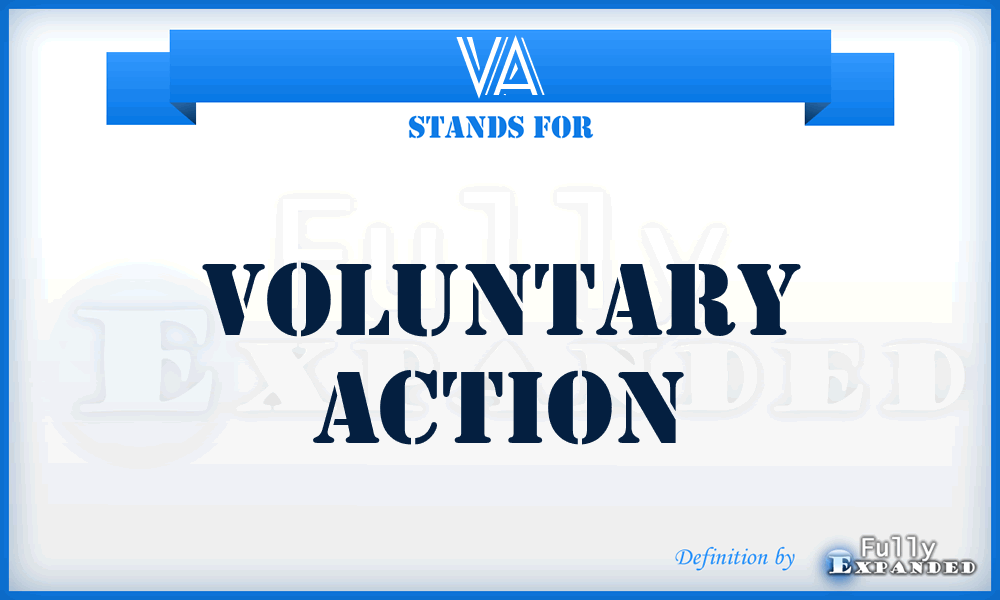 VA - voluntary action