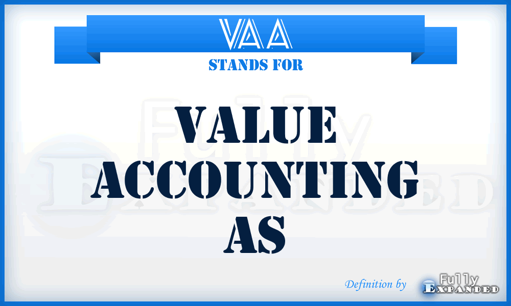 VAA - Value Accounting As