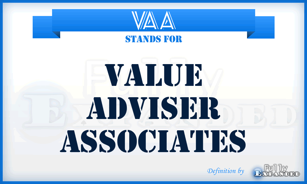 VAA - Value Adviser Associates