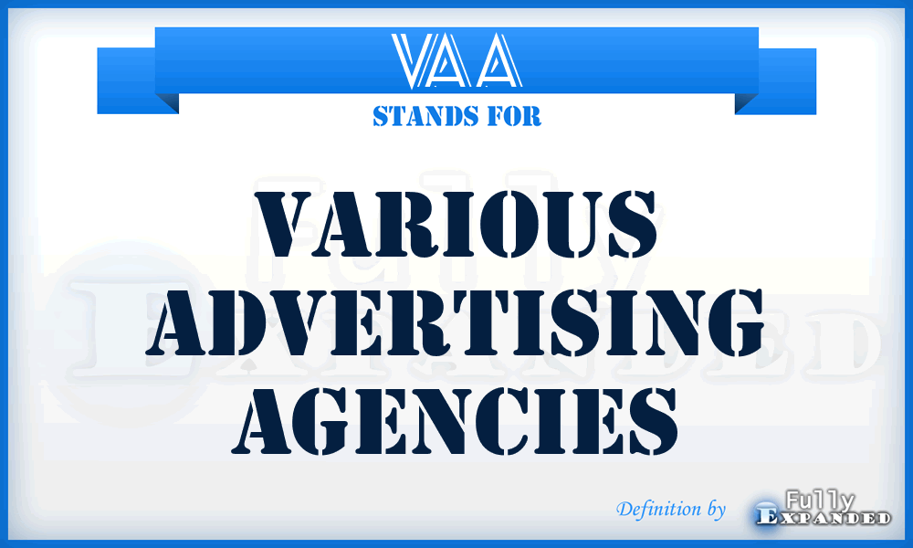 VAA - Various Advertising Agencies