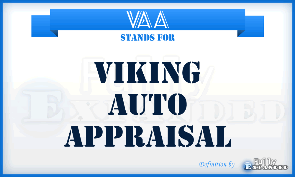 VAA - Viking Auto Appraisal
