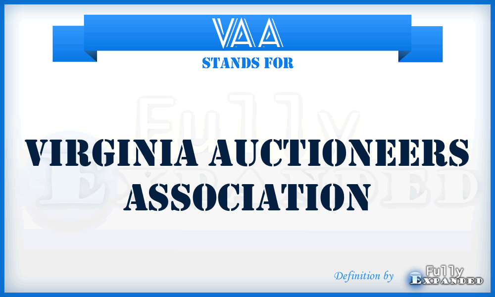 VAA - Virginia Auctioneers Association