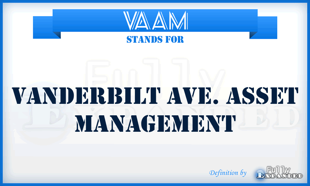 VAAM - Vanderbilt Ave. Asset Management
