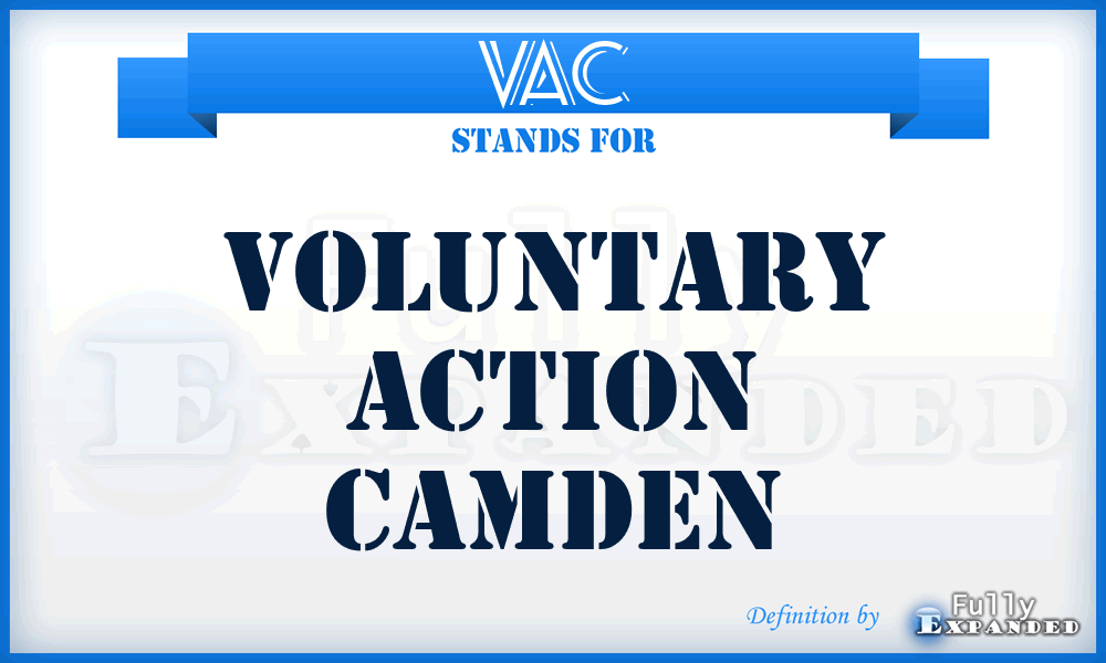 VAC - Voluntary Action Camden