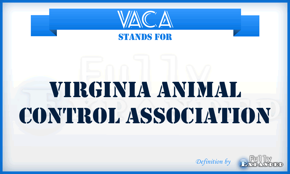 VACA - Virginia Animal Control Association