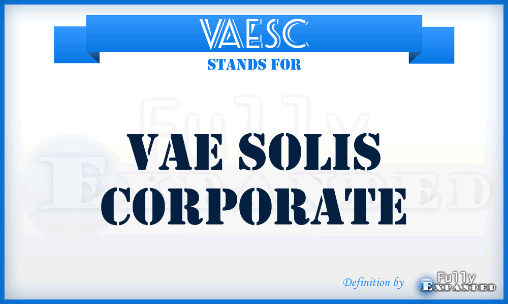 VAESC - VAE Solis Corporate