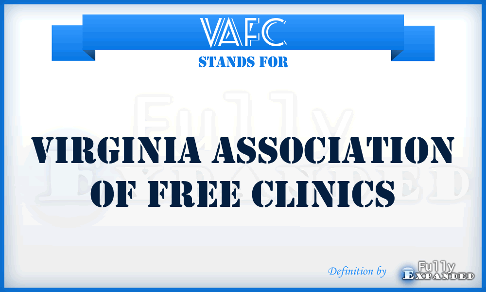 VAFC - Virginia Association of Free Clinics