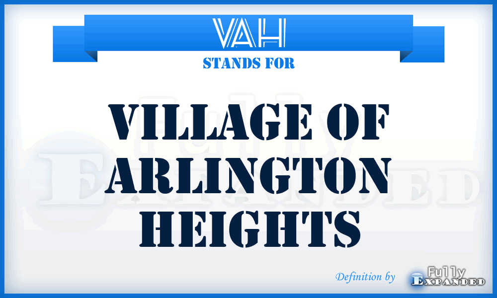 VAH - Village of Arlington Heights
