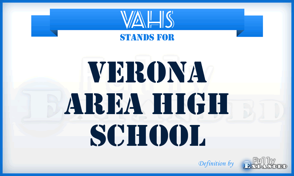 VAHS - Verona Area High School