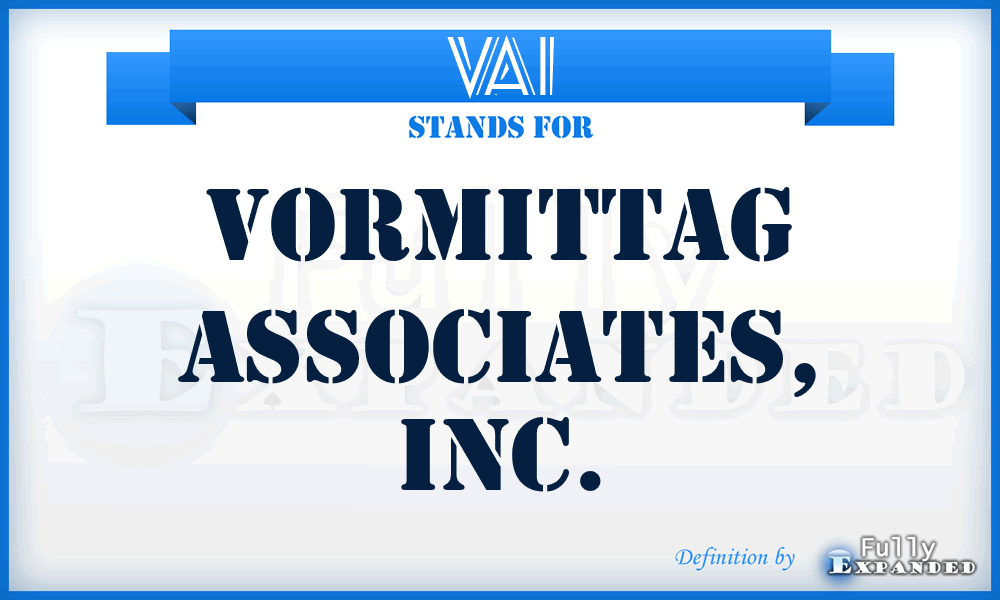 VAI - Vormittag Associates, Inc.