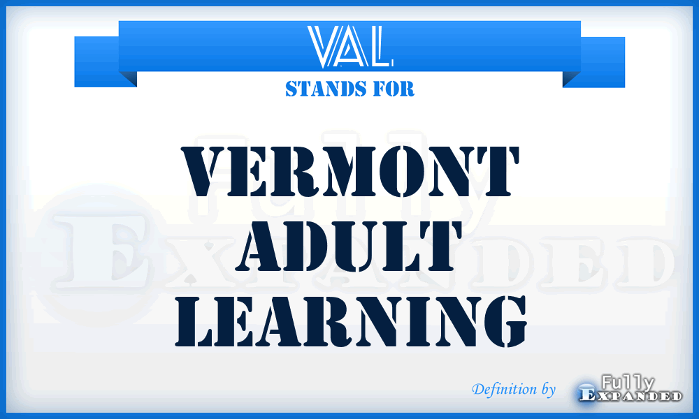 VAL - Vermont Adult Learning