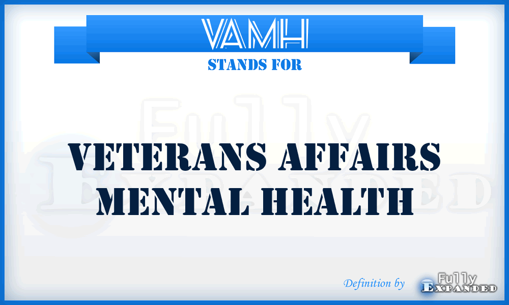 VAMH - Veterans Affairs Mental Health