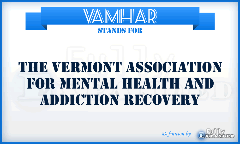 VAMHAR - The Vermont Association for Mental Health and Addiction Recovery