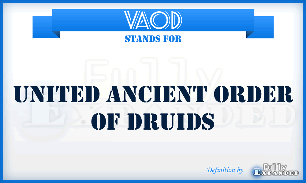 VAOD - United Ancient Order of Druids