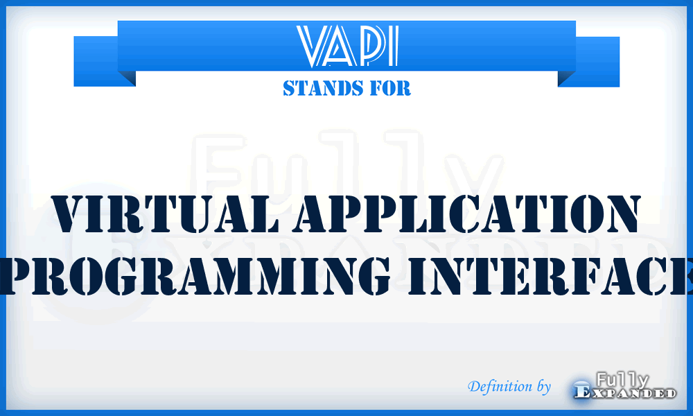 VAPI - virtual application programming interface