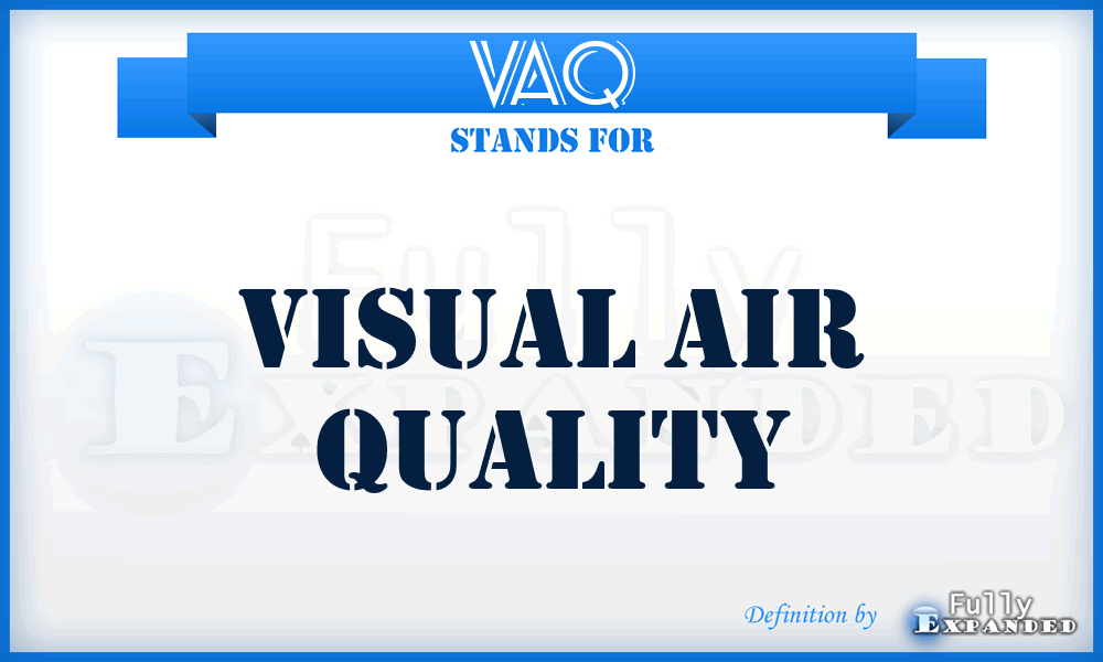 VAQ - Visual Air Quality